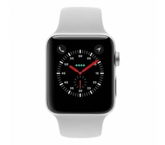 Apple Watch (Series 3) 38 Mm, Edelstahl Silber, Armband Sportarmband