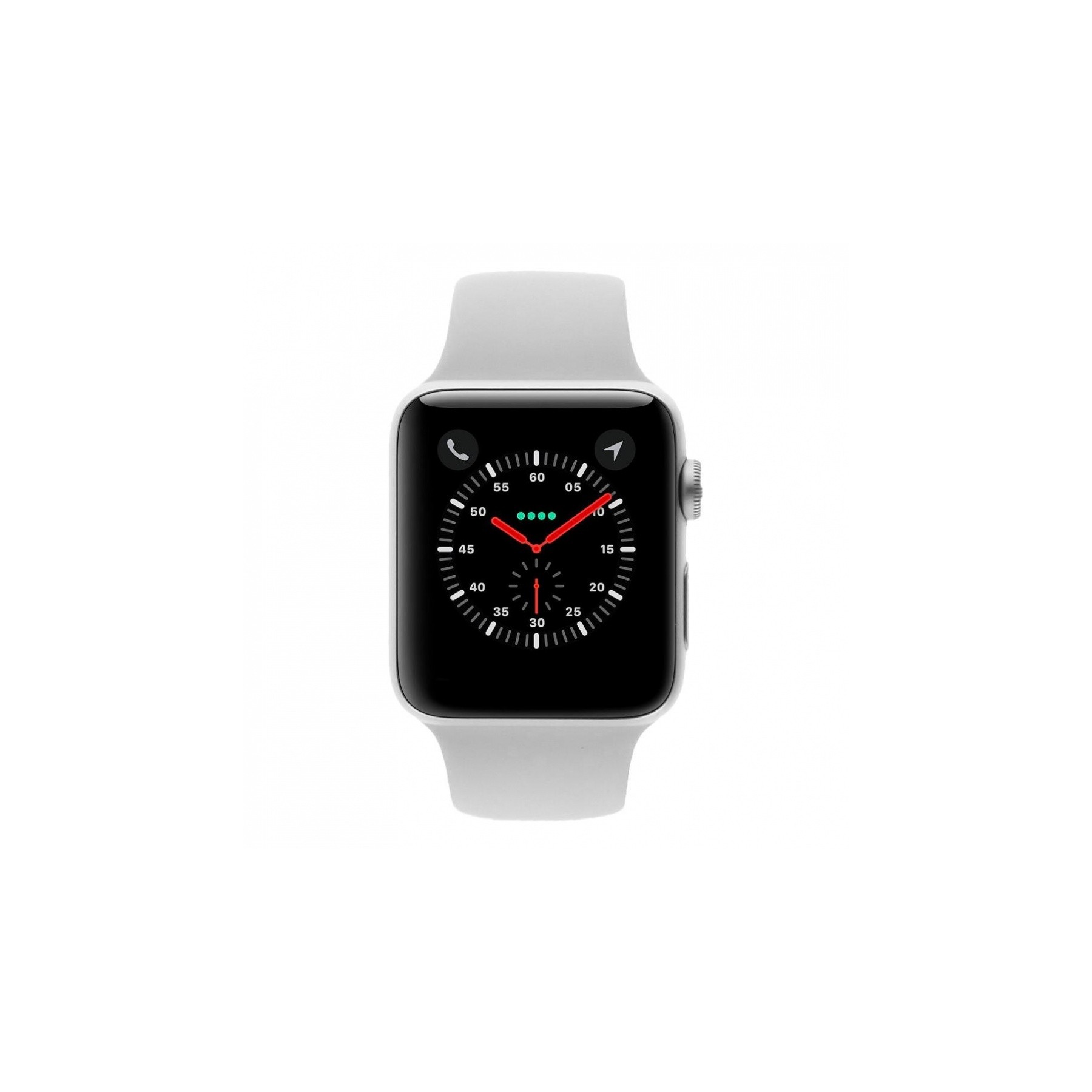 Apple Watch (Series 3) 38 Mm, Edelstahl Silber, Armband Sportarmband