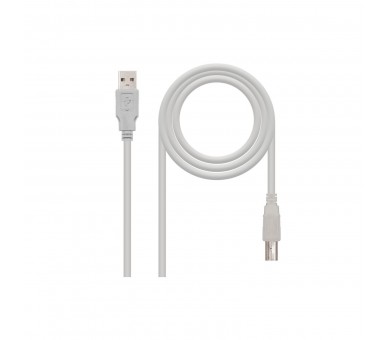 Nanocable Cable Usb 2.0 Impresora, Tipo A/M B/M, 1.8 M