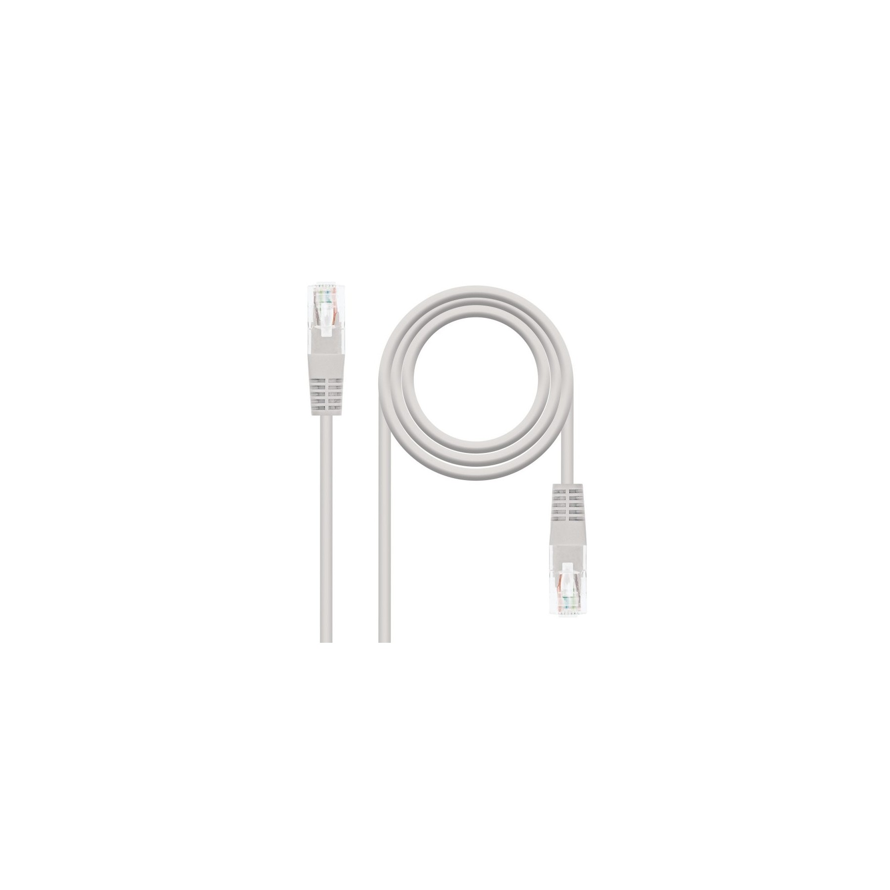 Cable Red Utp Cat5E Rj45 Nanocable 15M Gris