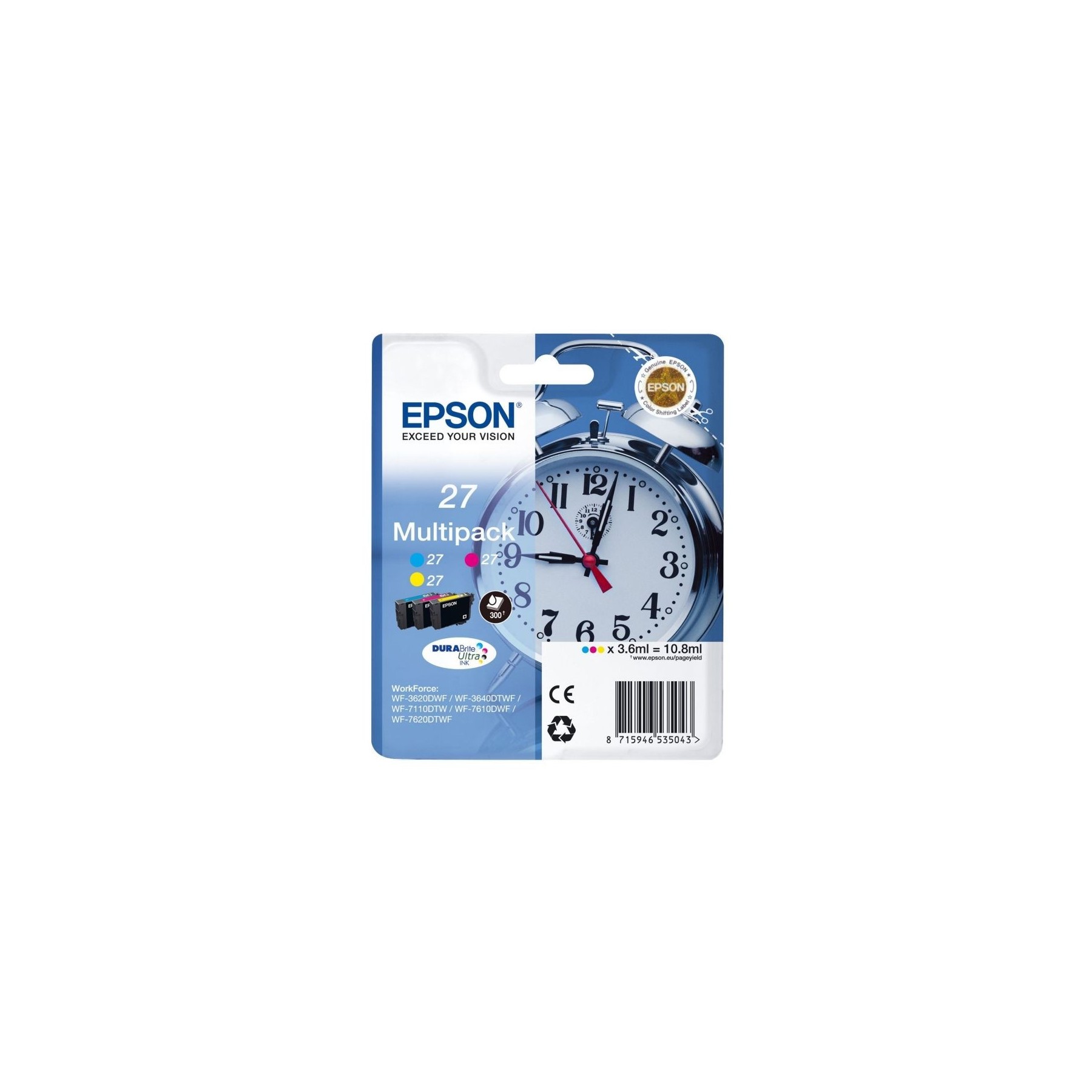 Tinta Original Epson T2705 Color Workforce Wf-3620Dwf,