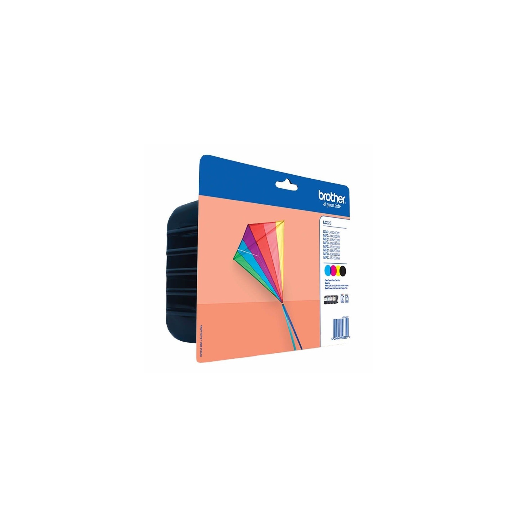 Tinta Brother Lc-223Valbp Negro, Cian, Amarillo