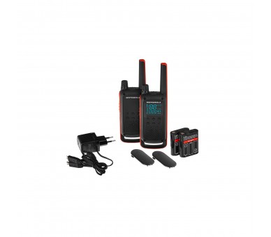 Walkie Talkies Motorola Tlkr-T82 Negro Packs 2