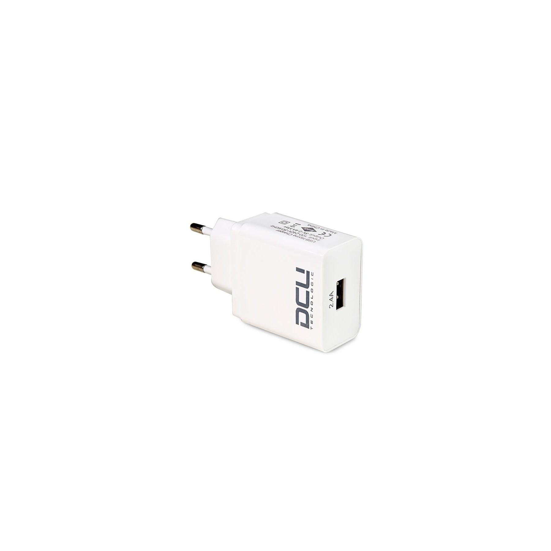 Cargador de Pared Blanco Con Puerto USB 2.4A