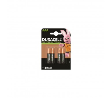 Pack De 4 Pilas Aaa Duracell Hr3-B/ 1.2V/ Recargables