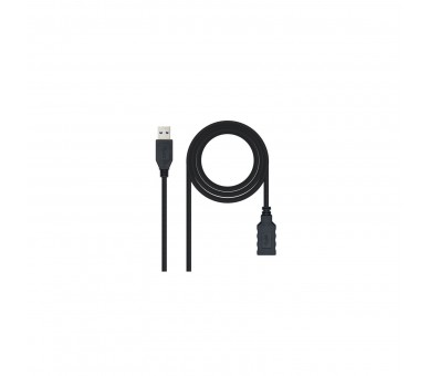 Nanocable Cable Usb 3.0 Tipo A/A (Alargo) M/H 3M Negro  10.0