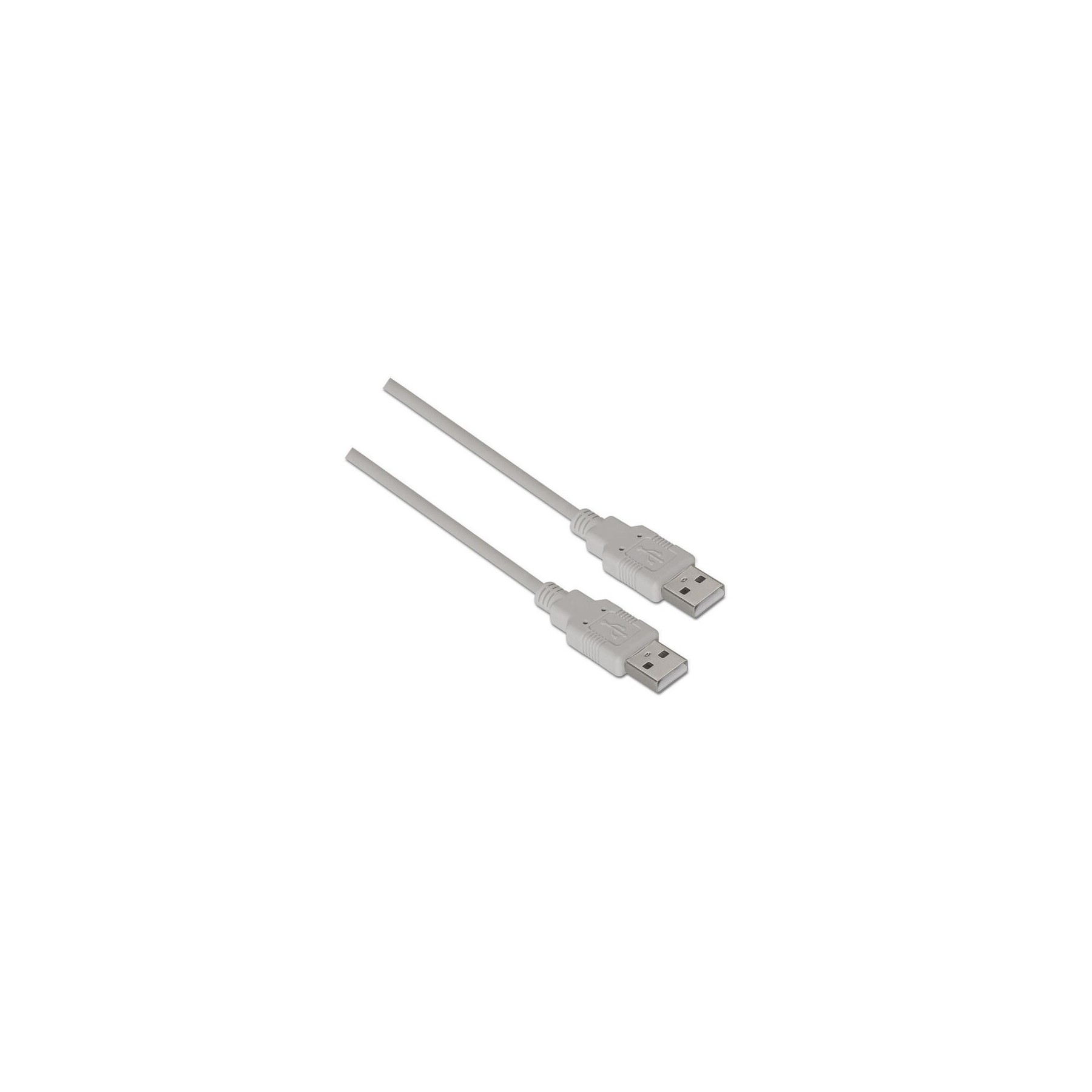 Cable Usb(A)M 2.0 A Usb(A)M 2.0 Aisens 2M Gris