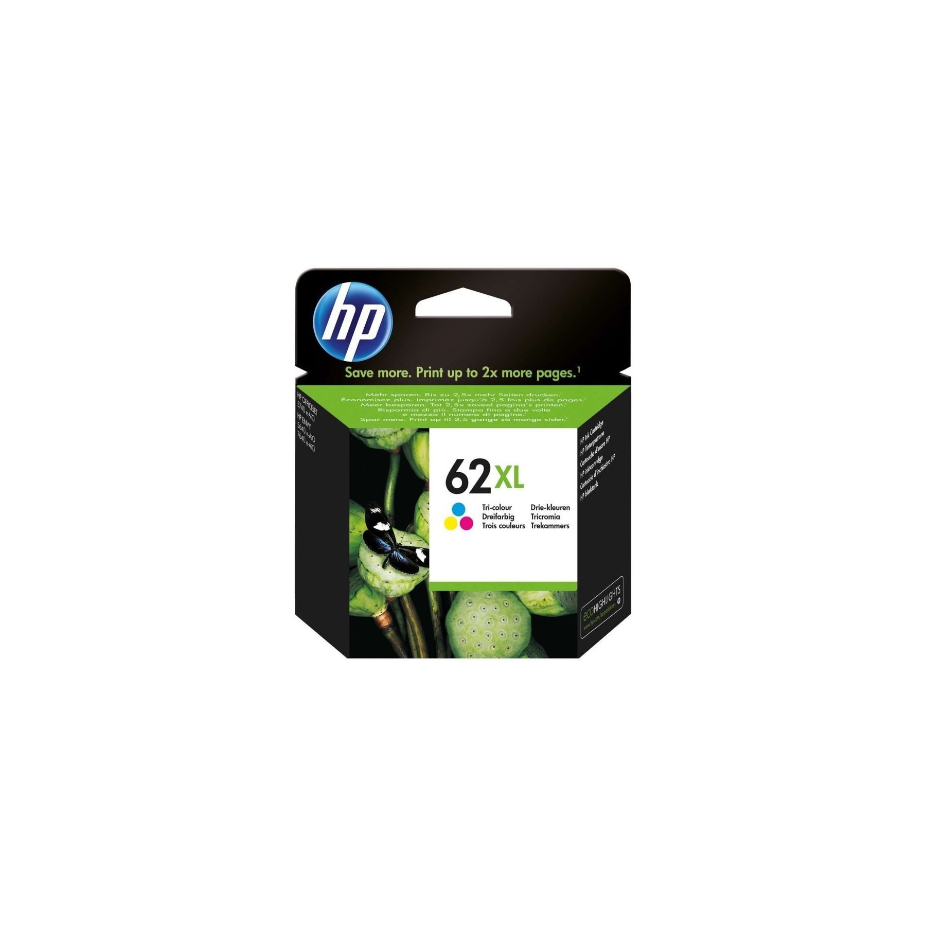 Cartucho Orig Hp Nº 62Xl Tricolor C2P07Ae