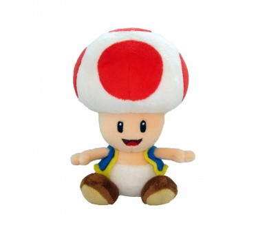 Peluche 20 Cm Super Mario - Toad Rojo