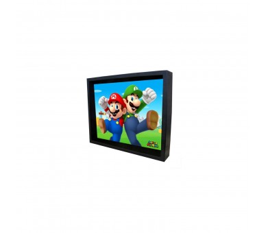 Super Mario  - Poster 3D Mario & Luigi