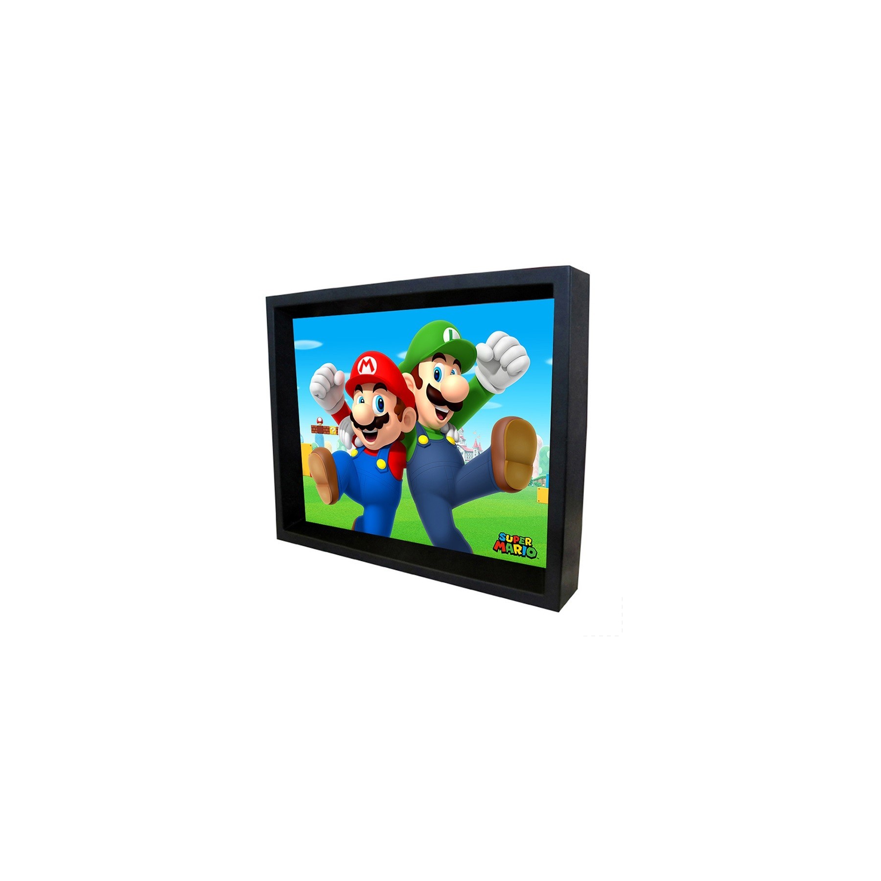Super Mario  - Poster 3D Mario & Luigi