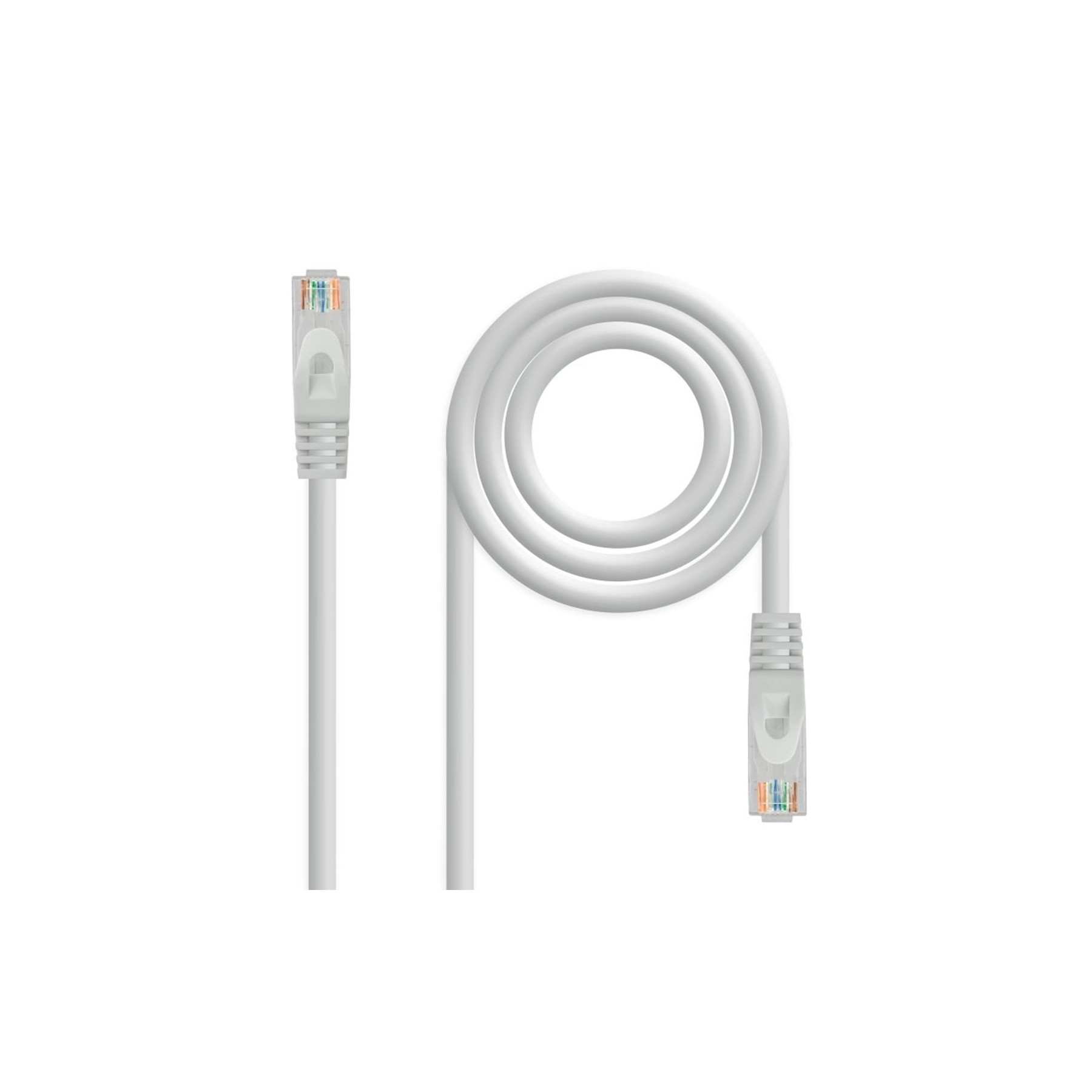 Cable De Red Rj45 Utp Nanocable 10.20.1802 Cat.6A/ 2M/ Gris
