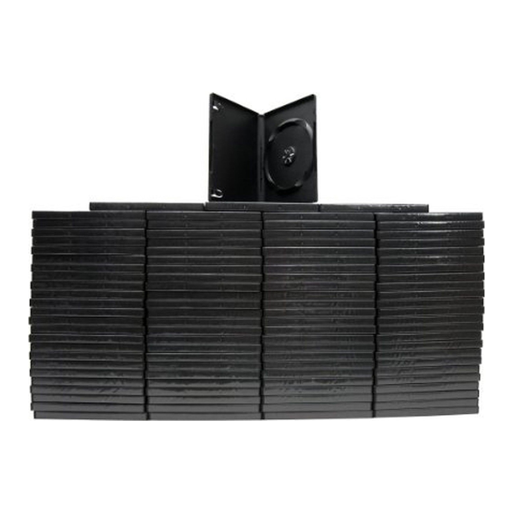 Estuche Dvd Negro 25 Unidades