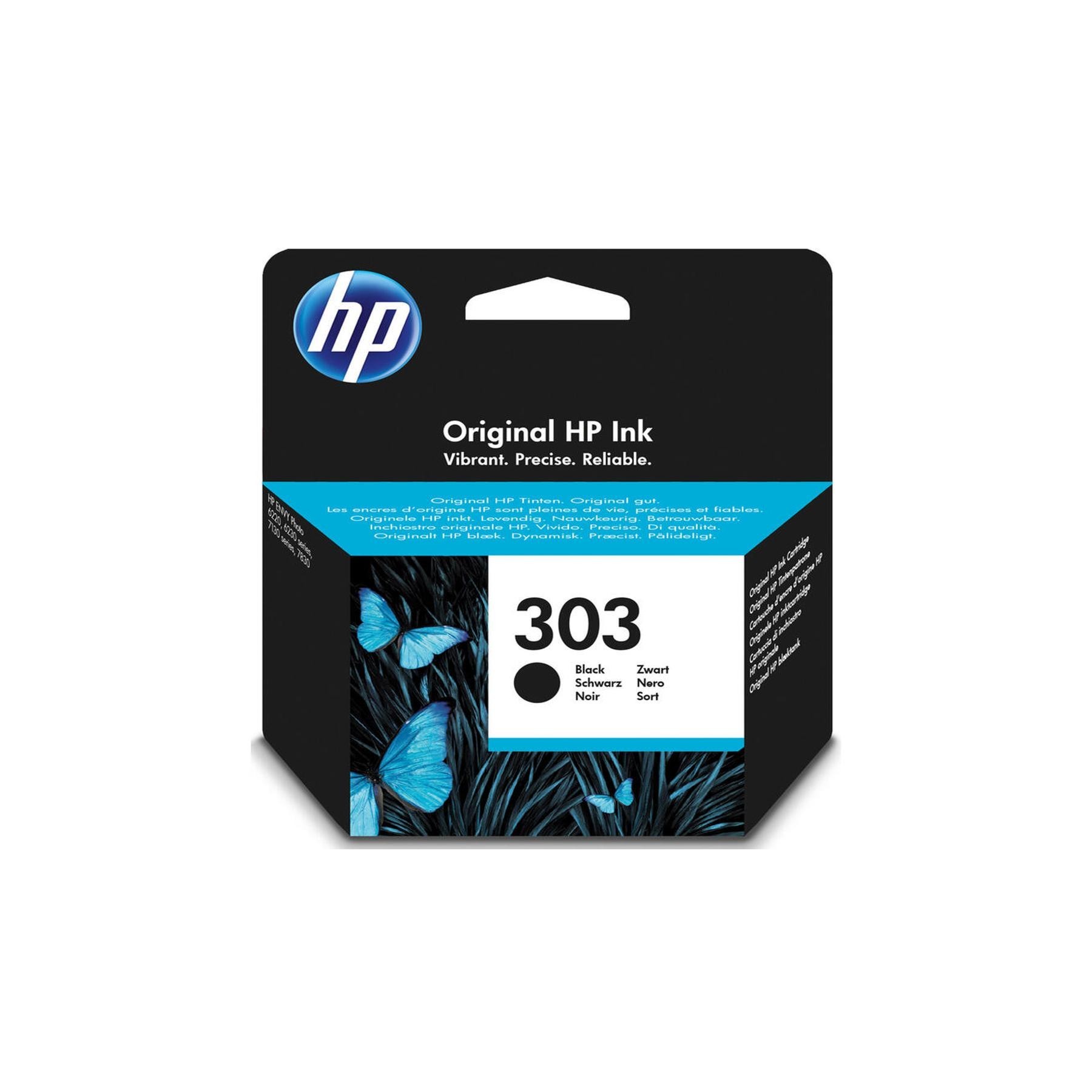 TINTA ORIGINAL HP Nº 303 NEGRO T6N02AE PARA Envy Photo 62XX
