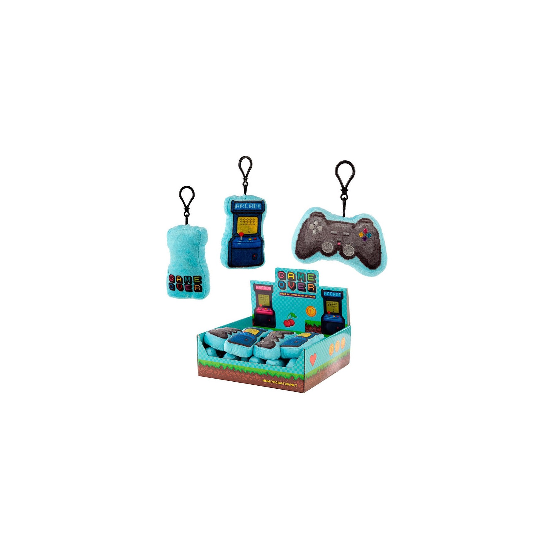 Llavero Peluche Juego Game Over Sonido Surtido 6 Unidades