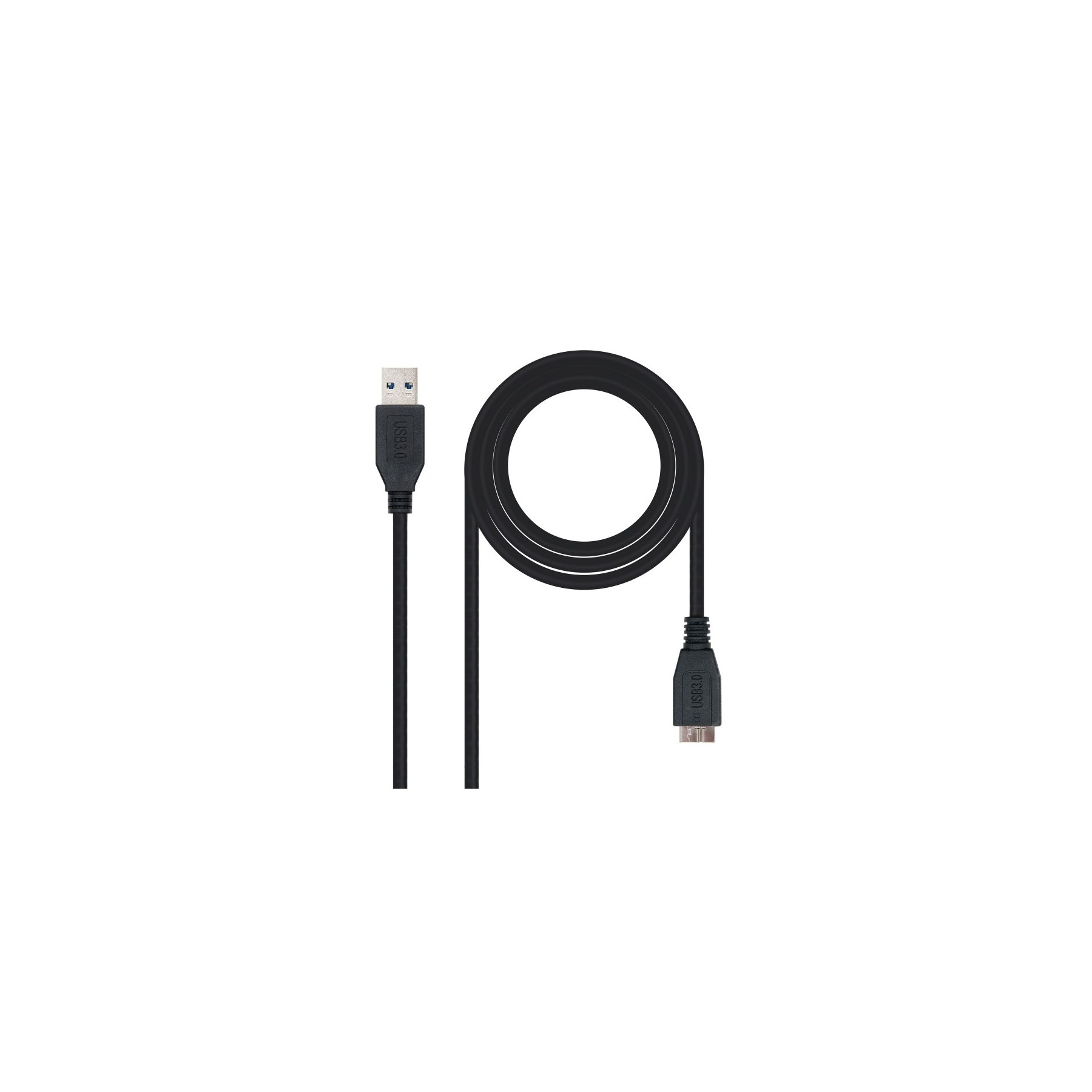 Cable Usb 3.0 Nanocable 10.01.1101-Bk/ Usb Macho - Microusb