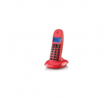 Teléfono Fijo Dect Digital Motorola C1001Lb+ Rojo