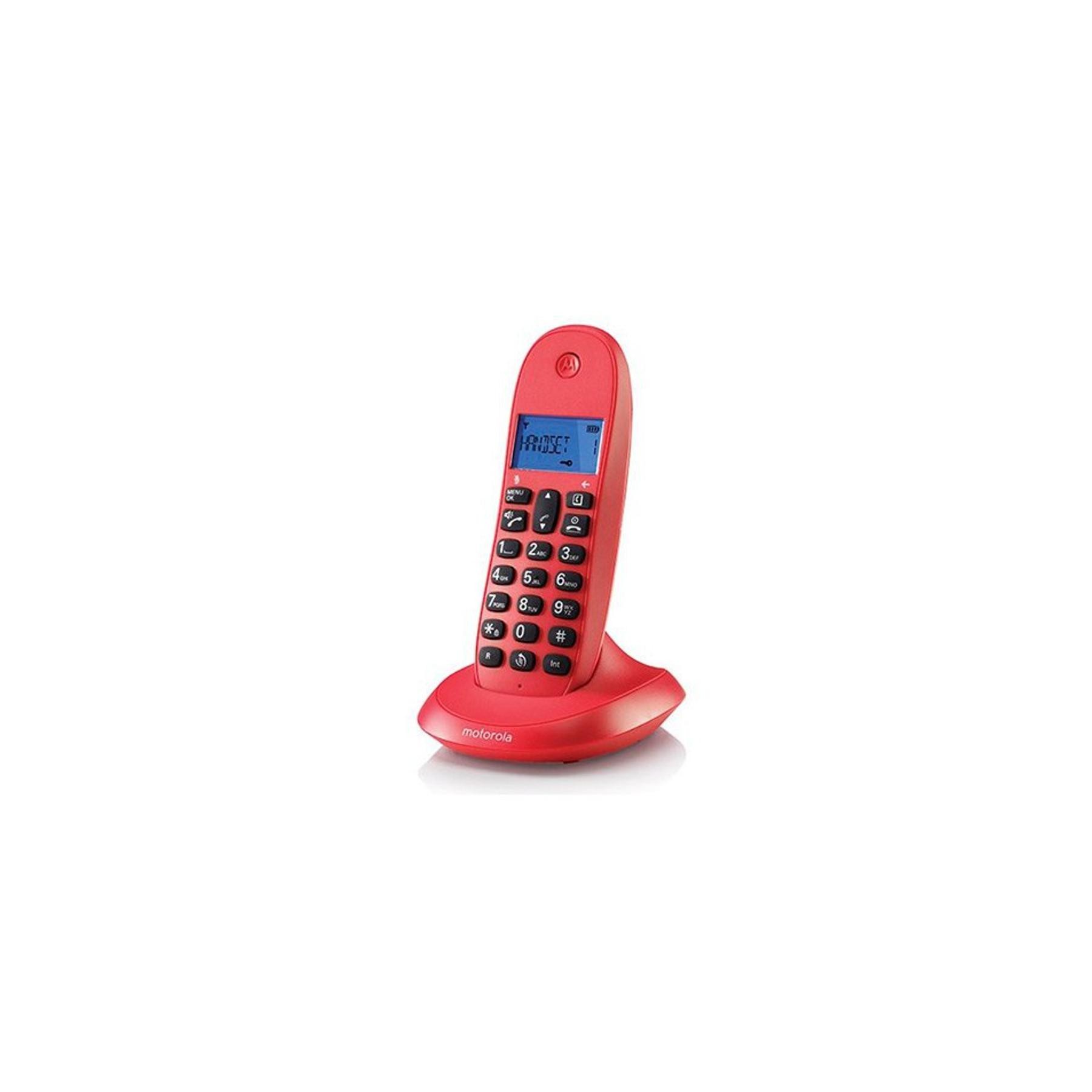 Teléfono Fijo Dect Digital Motorola C1001Lb+ Rojo