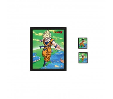 Poster 3D Dragon Ball Z Super Saiyan Transformation