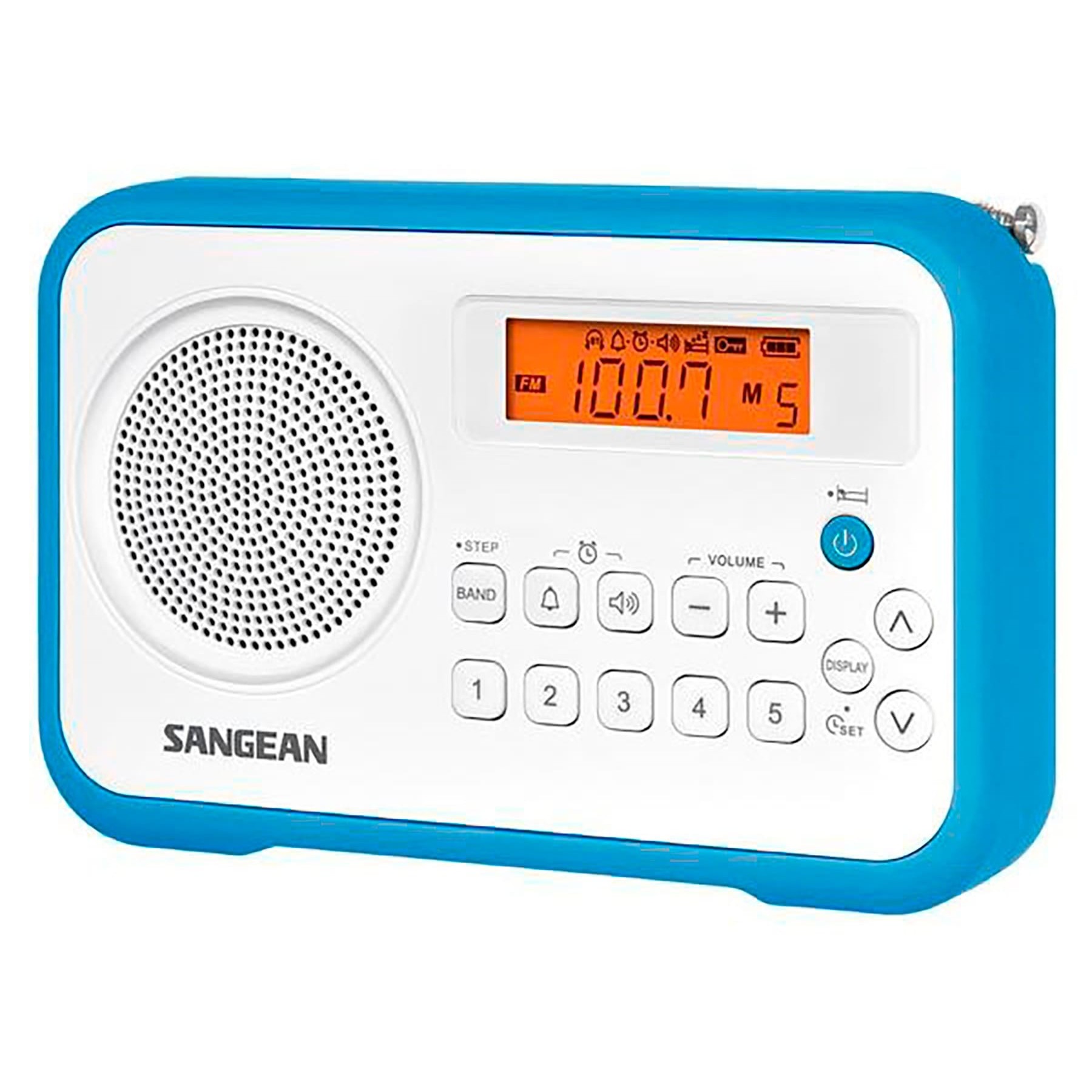 Radio Digital Portátil Fm Am Sangean Prd18 B-A Azul Blanco