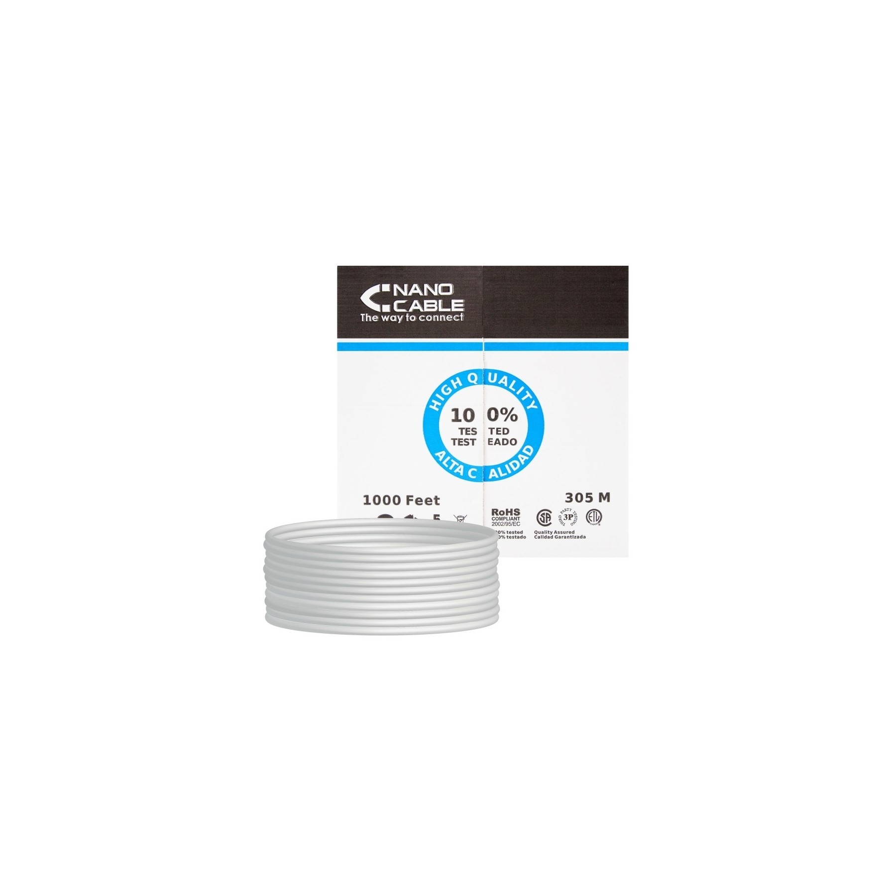 Bobina De Cable Rj45 Utp Nanocable 10.20.0304-Flex Cat.5E/ 3