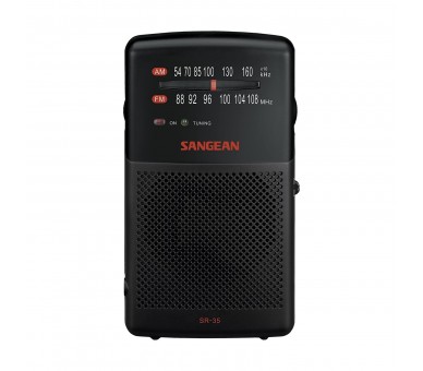 Radio De Bolsillo Sangean Sr-35 Negro Fm/Am Altavoz Integrad