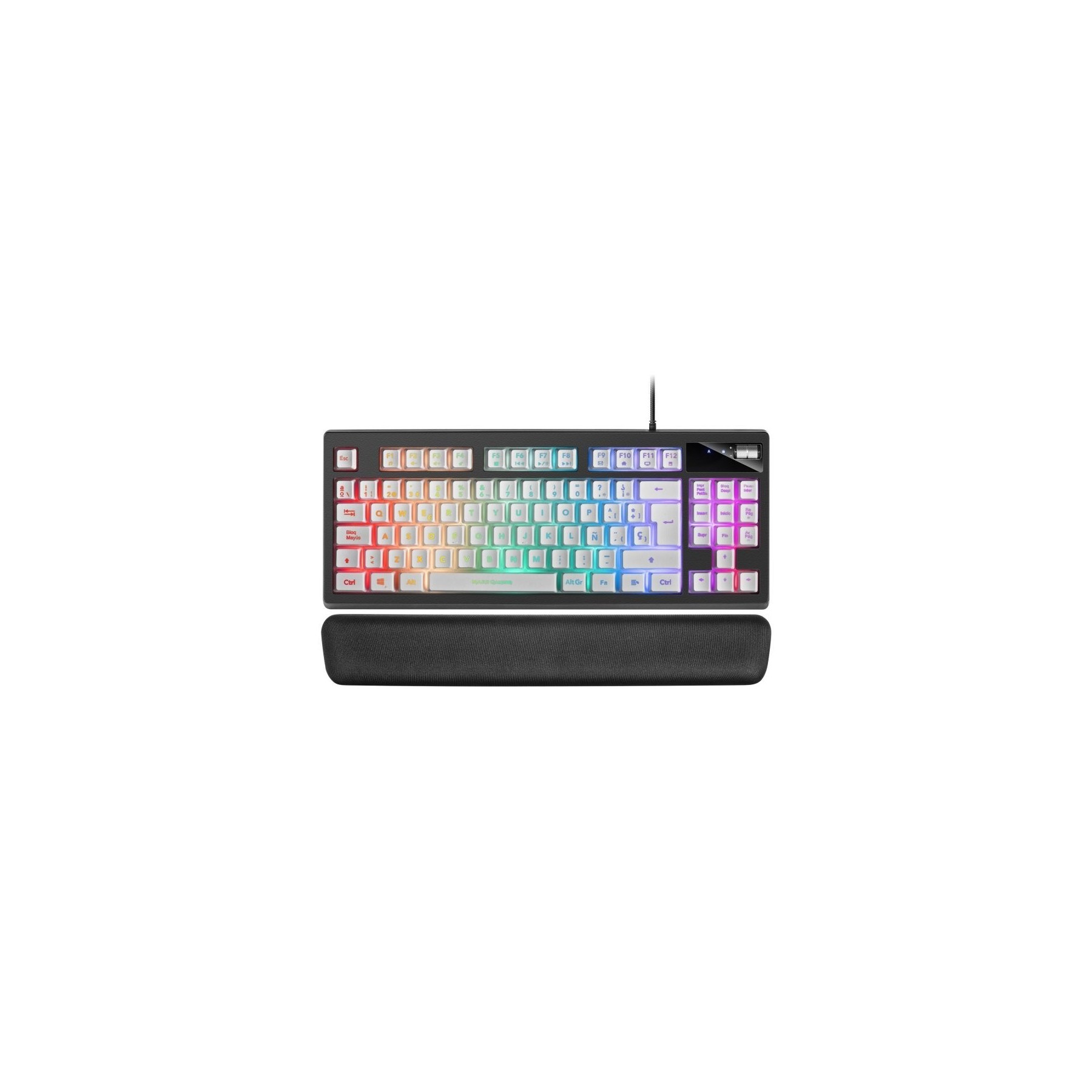 Teclado Gaming Mars Gaming Mkaxwes/ Blanco