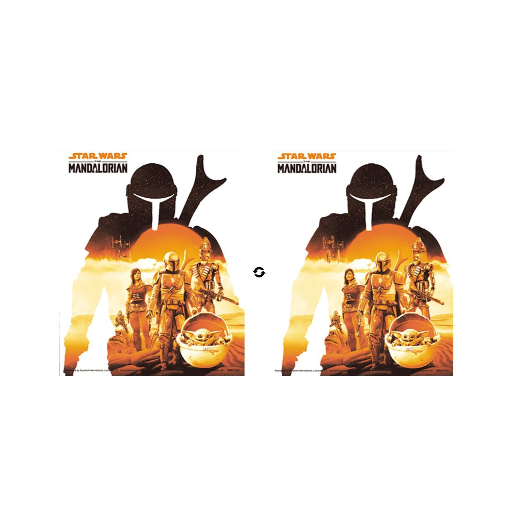 Cuadro 3D White Sunset Star Wars (The Mandalori