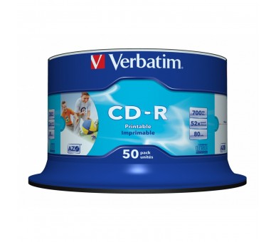 Cd R Azo Wide Inkjet Printable No Id 700 Mb 50 Pieza(S)