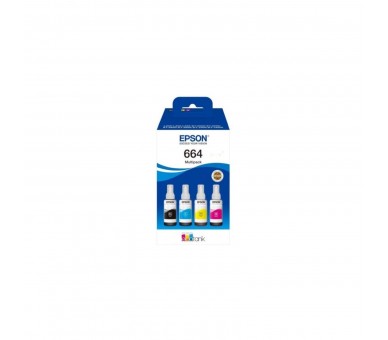 Botella De Tinta Original Epson Nº664 Multipack/ Negro/ Cian