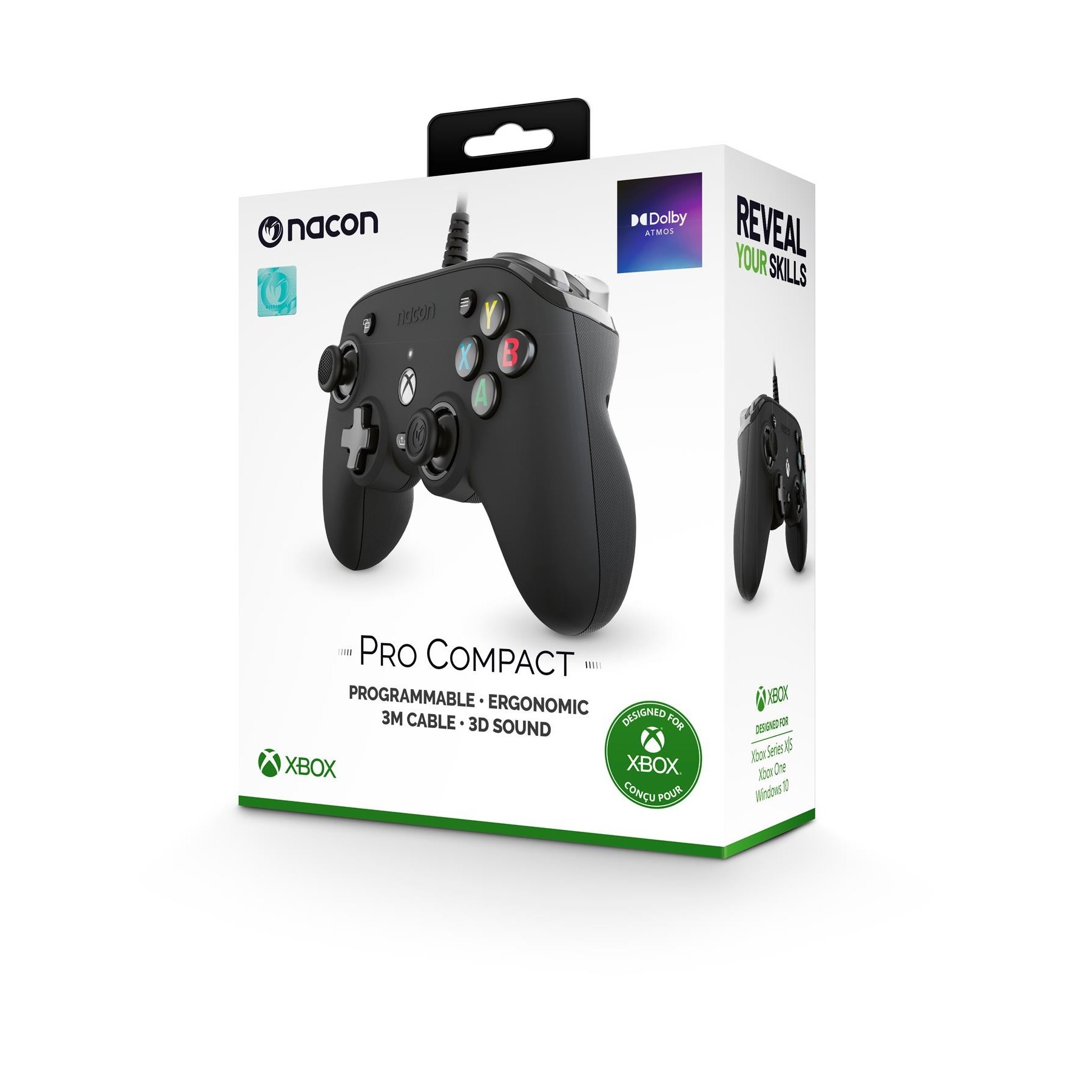 Mando con cable Nacon PRO COMPACT Negro XBX