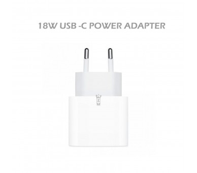 Jc Cargador Blanco Pared Usb-C 18W Carga Rápida
