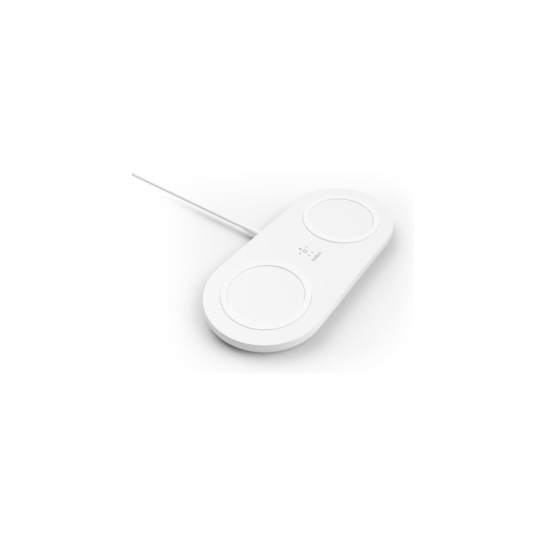 Base De Carga Inalámbrica Doble Belkin Wiz008Vfbk  15W Boost