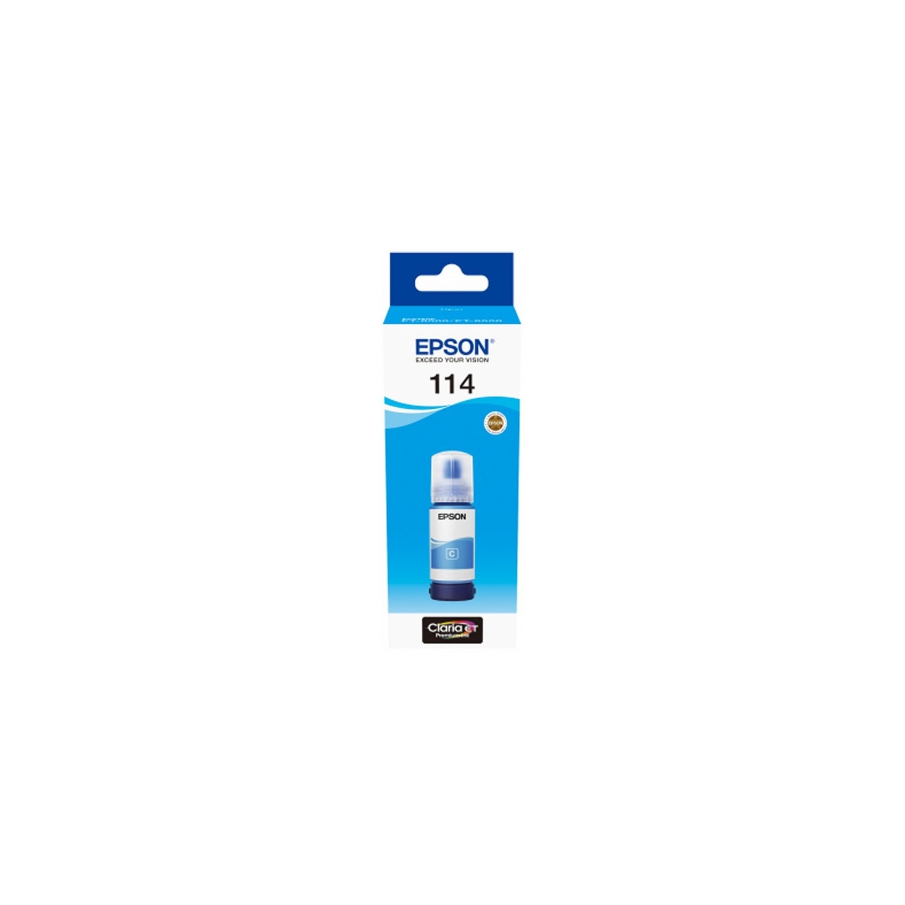 Botella Tinta Epson Ecotank 114 Cyan