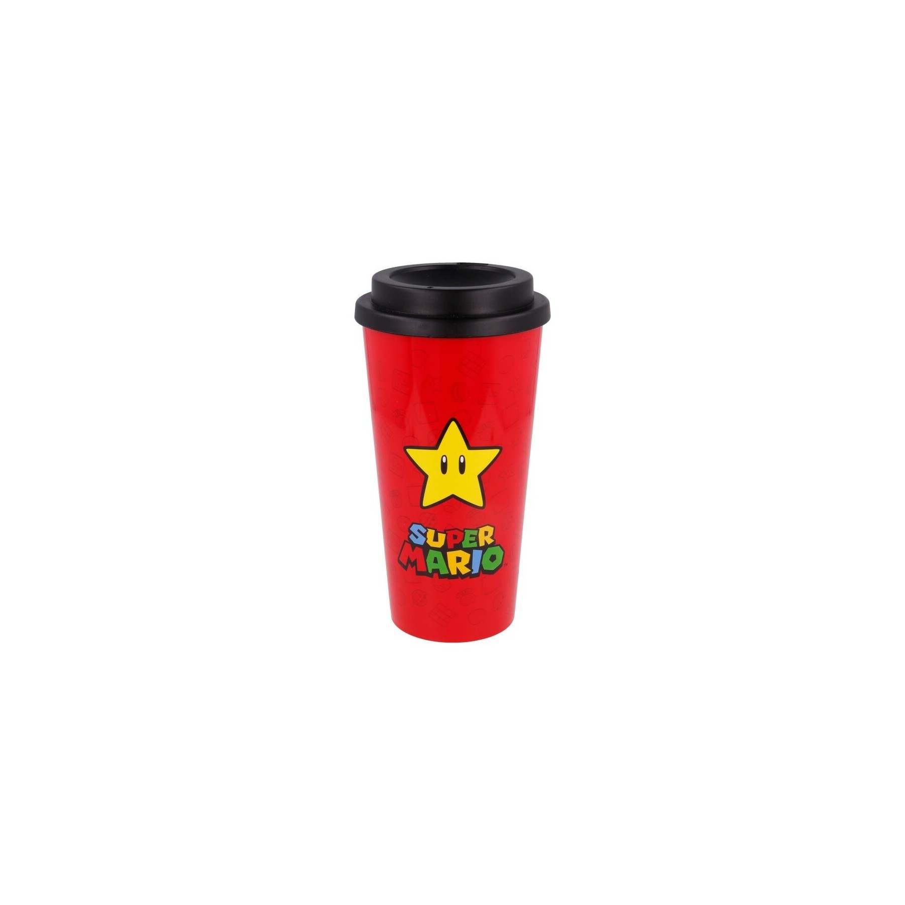 Vaso Cafe Doble Pared Super Mario Bros Nintendo 520Ml