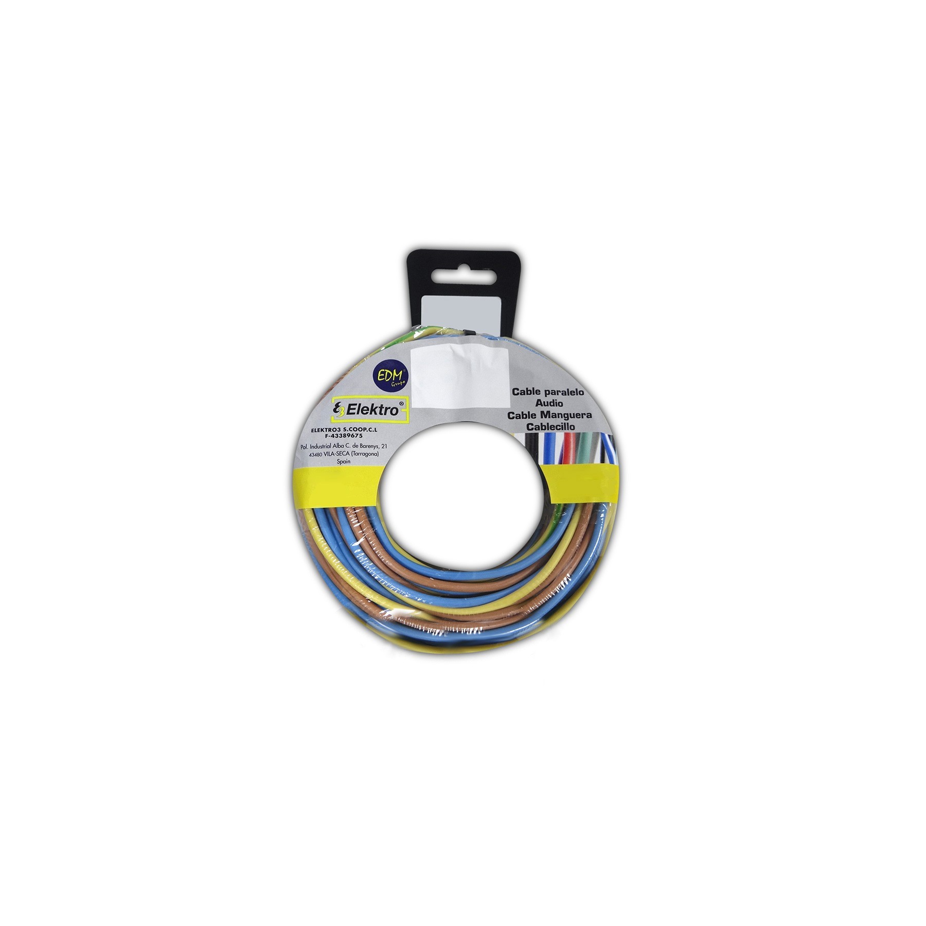 Carrete Cablecillo 2,5Mm 3 Cables (Az-M-T) 5Mts Xcolor 15Mts
