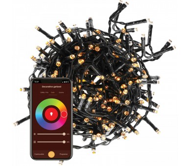 Muvit Io Guirnalda Decorativa Wifi Rgb+Cct 20M/200 Led (+2M