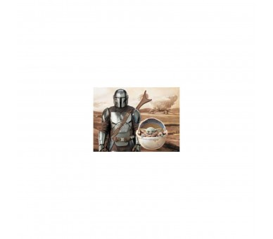 Puzzle Lenticular The Mandalorian Mando Y Grogu En Cochecito