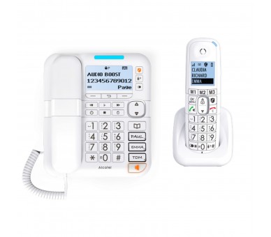 Teléfono Fijo Duo Alcatel Dec Xl785 Combo