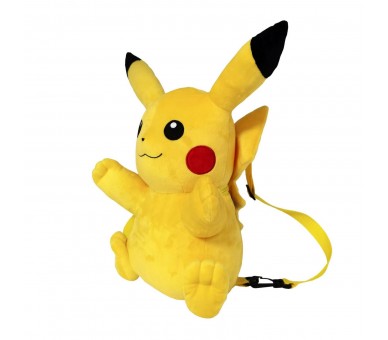 Mochila Peluche Pikachu Pokemon 36Cm