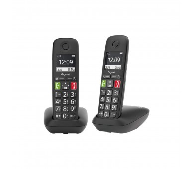 Teléfono Fijo Gigaset E290 Duo Black