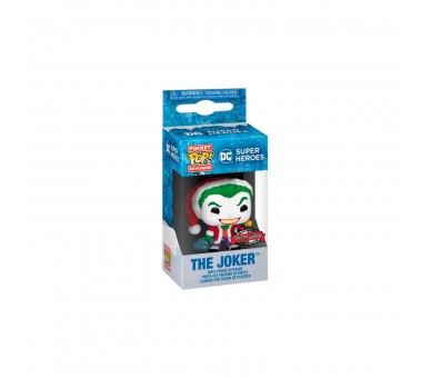 Llavero Pocket Pop Dc Comics Holiday The Joker Exlusive