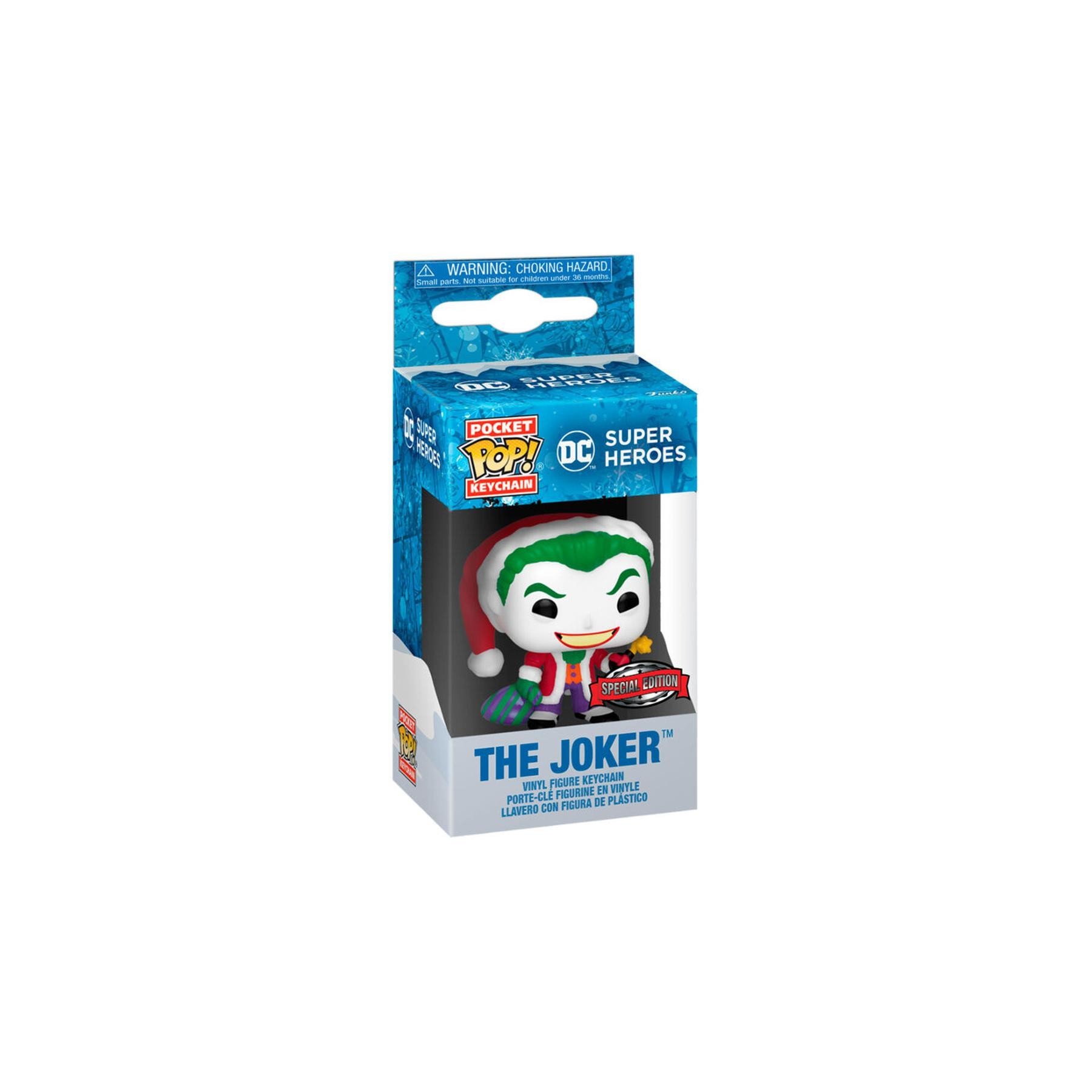 Llavero Pocket Pop Dc Comics Holiday The Joker Exlusive