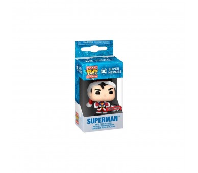 Llavero Pocket Pop Dc Comics Holiday Superman Exlusive