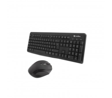 Kit Teclado + Raton Coolbox Inalambrico Negro Coo - Ktr - 02