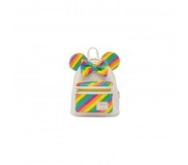 Mochila Rainbow Minnie Disney Loungefly 26Cm