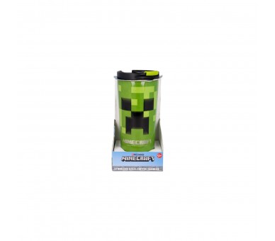 Vaso Termo Acero Inoxidable Minecraft 425Ml