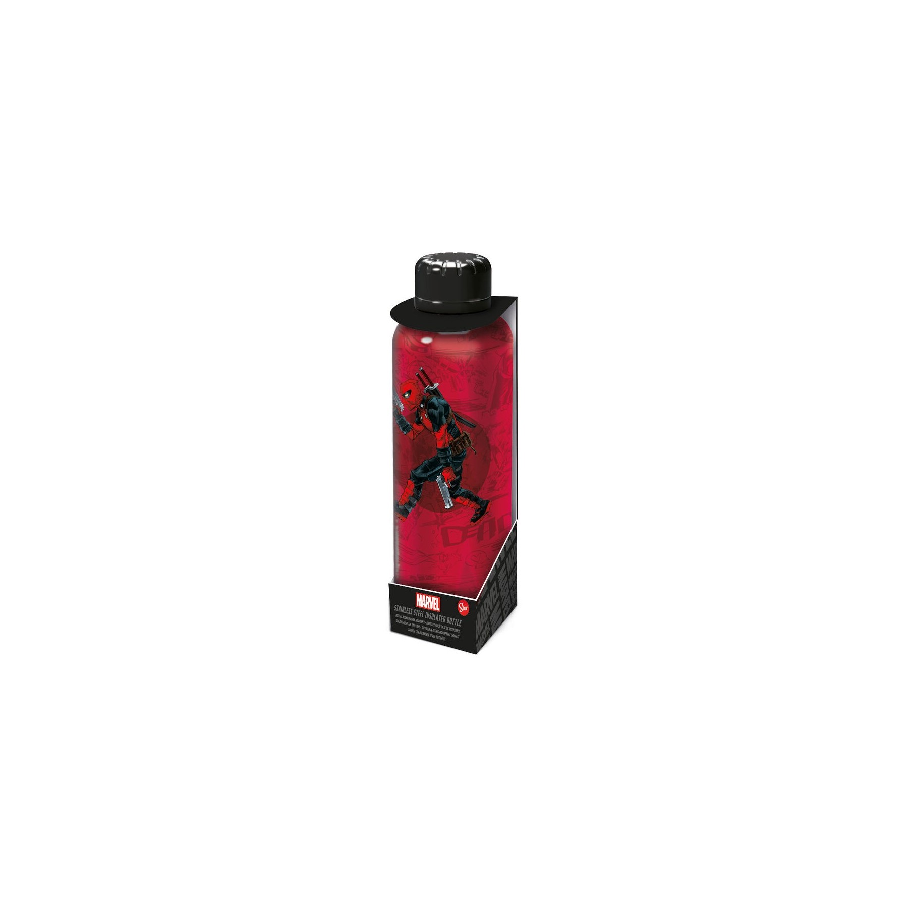Botella Termo Acero Inoxidable Deadpool Marvel 515Ml