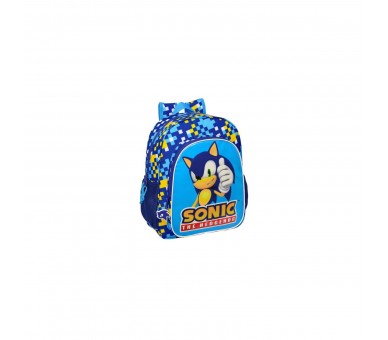 Mochila Speed Sonic The Hedgehog 38Cm Adaptable