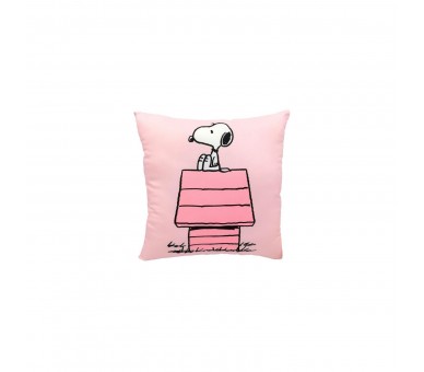 Cojin Caseta Rosa Snoopy